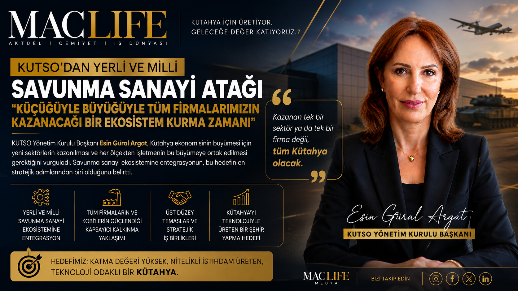 KUTSO’dan Yerli ve Milli Savunma Sanayi Atağı