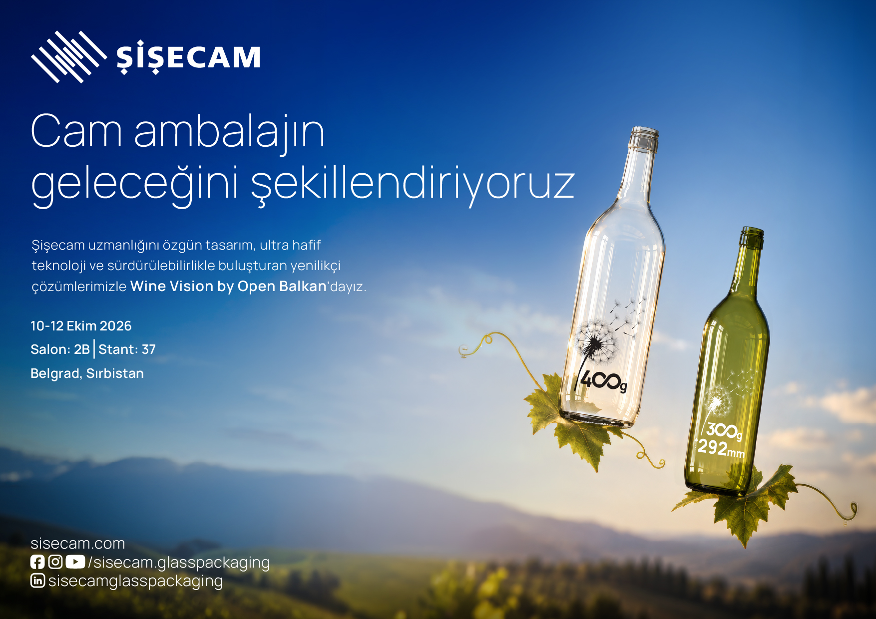 Şişecam Wine Vision by Open Balkan Fuarı’na Katılacak
