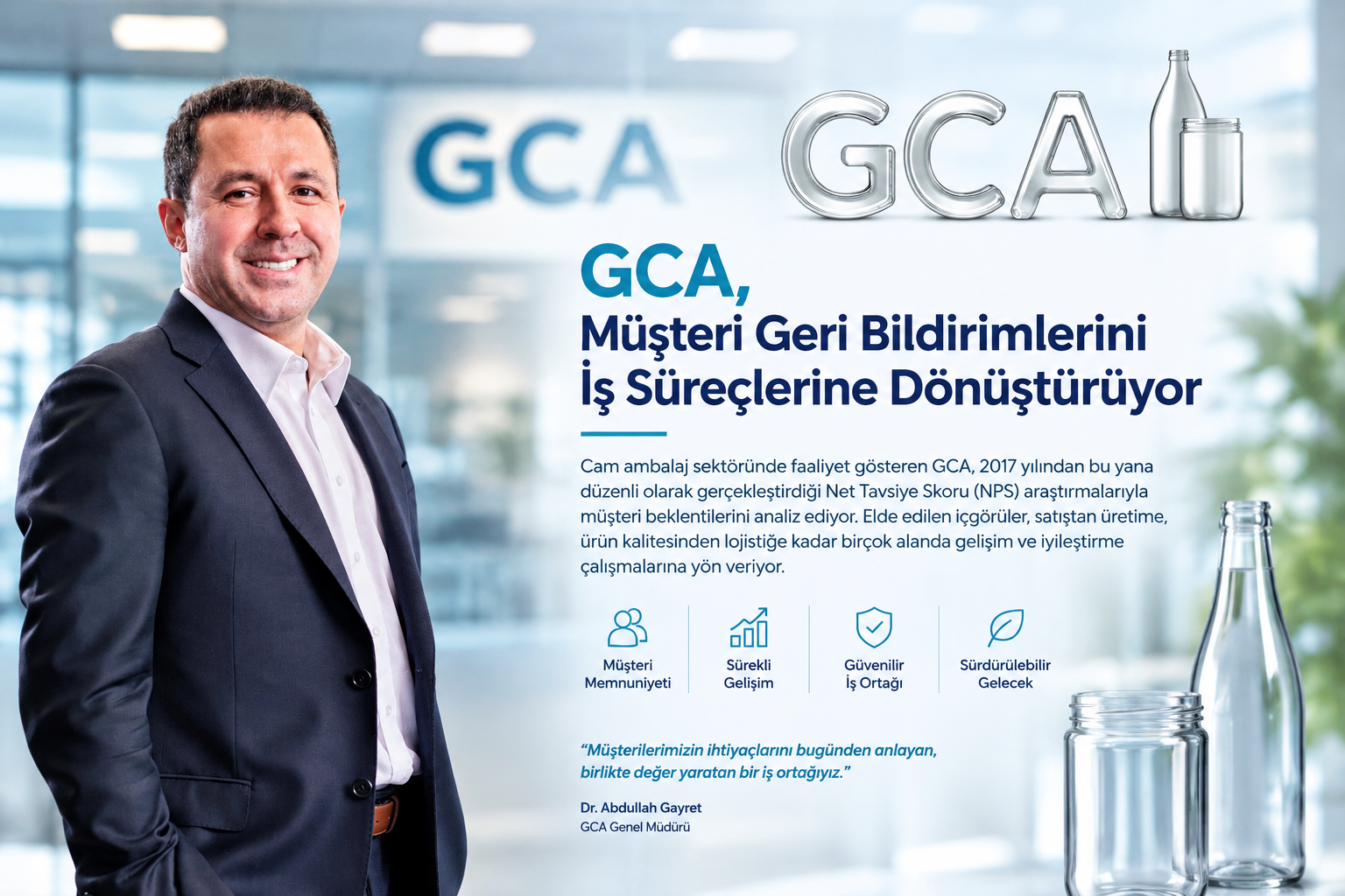 GCA, Müşteri Geri Bildirimlerini İş Süreçlerinde İyileştirmeye Dönüştürüyor