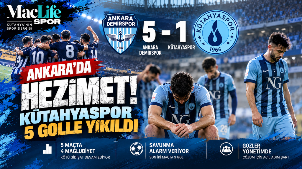 Ankara Demirspor 5-1 Kütahyaspor: Ağır Yenilgi ve Kriz Analizi
