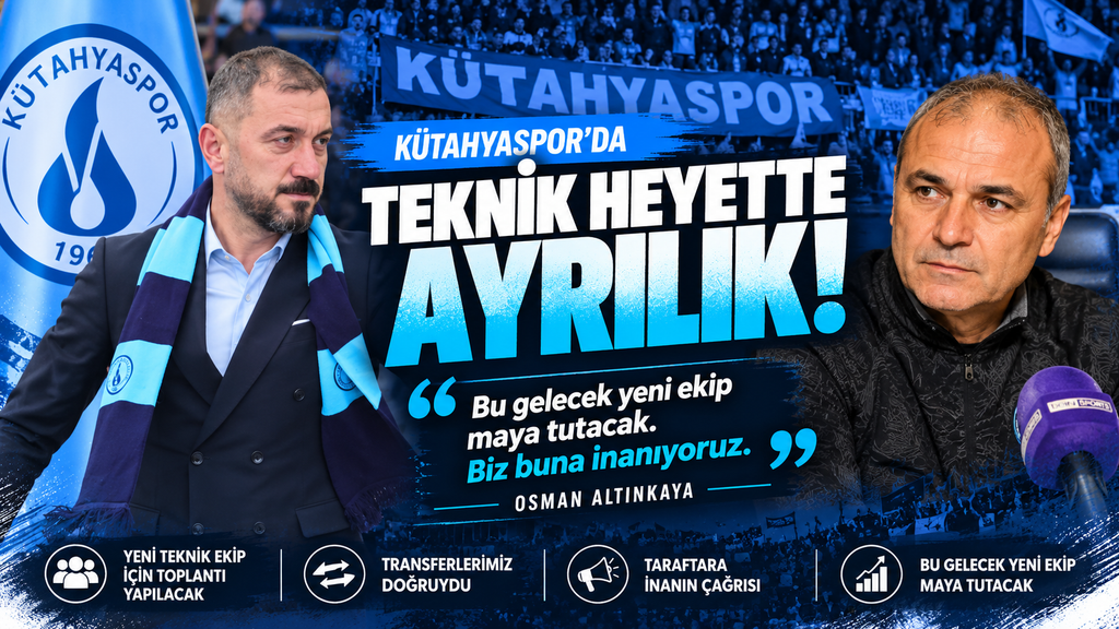 Kutahyasporda Teknik Heyette Ayrilik