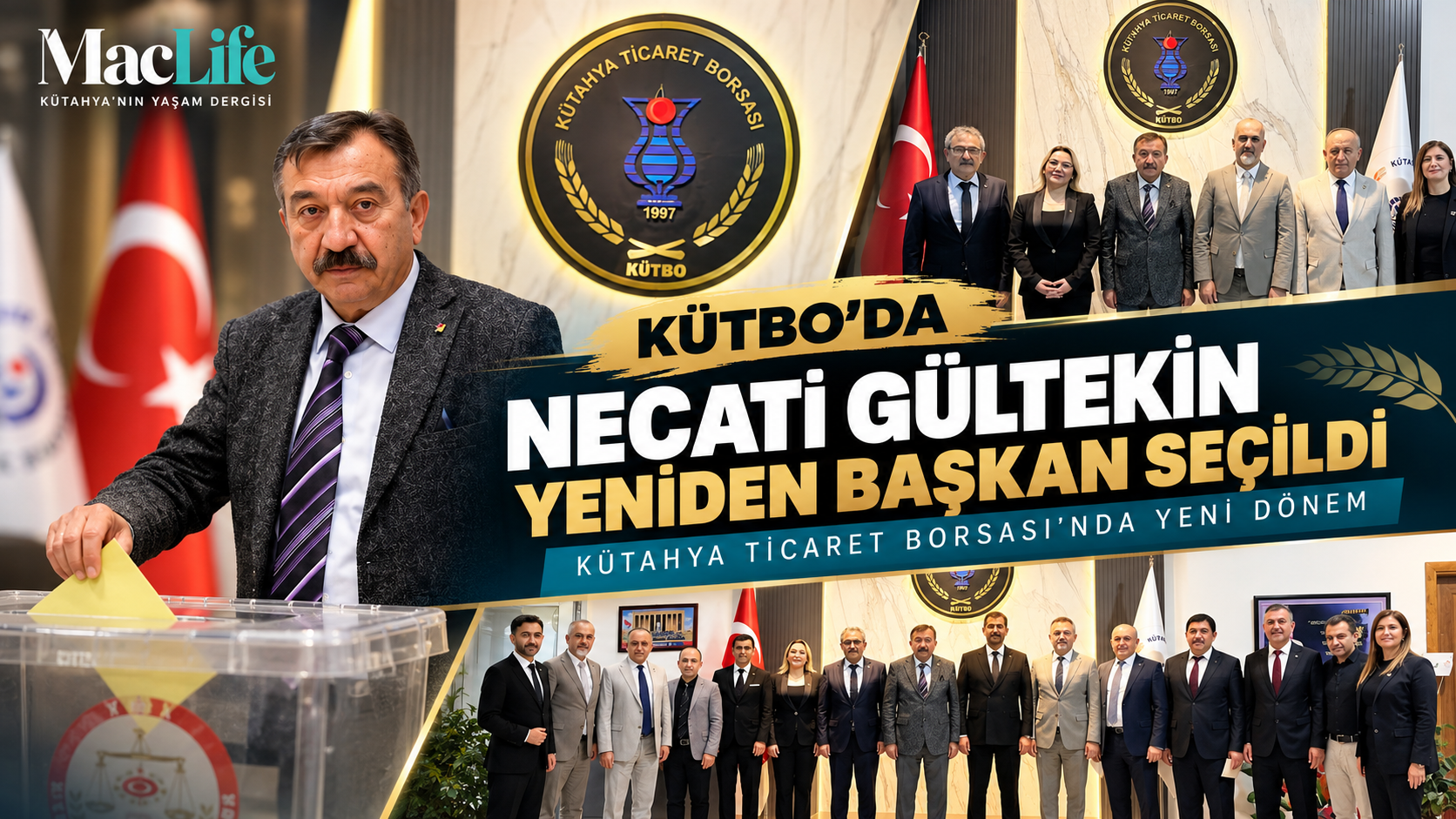 KÜTBO’da Necati Gültekin Yeniden Başkan! Kütahya Ticaret Borsası’nda Yeni Dönem